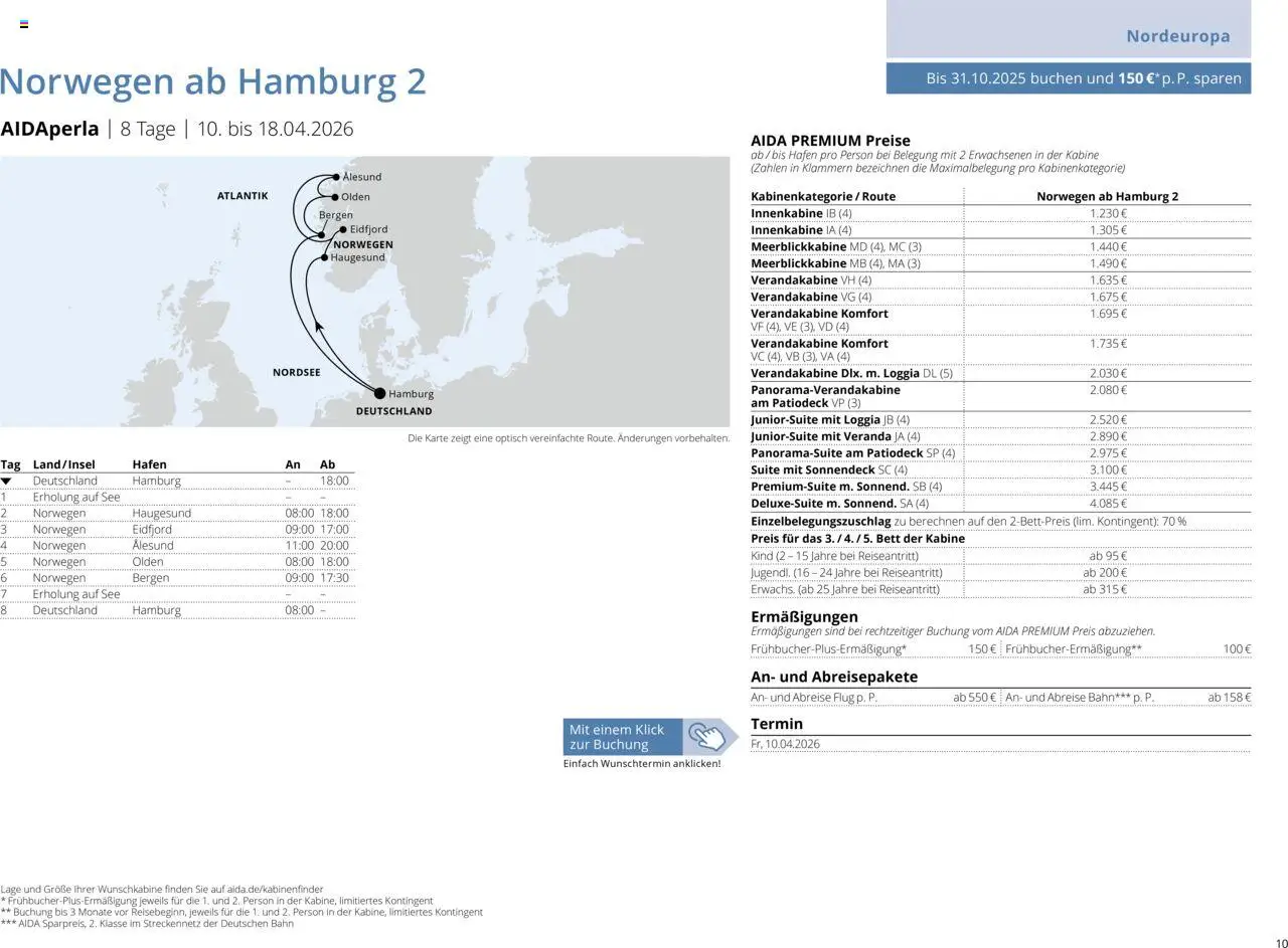 Aida Sommer 2026 - Seite 10 - gültig ab 01.03.2026