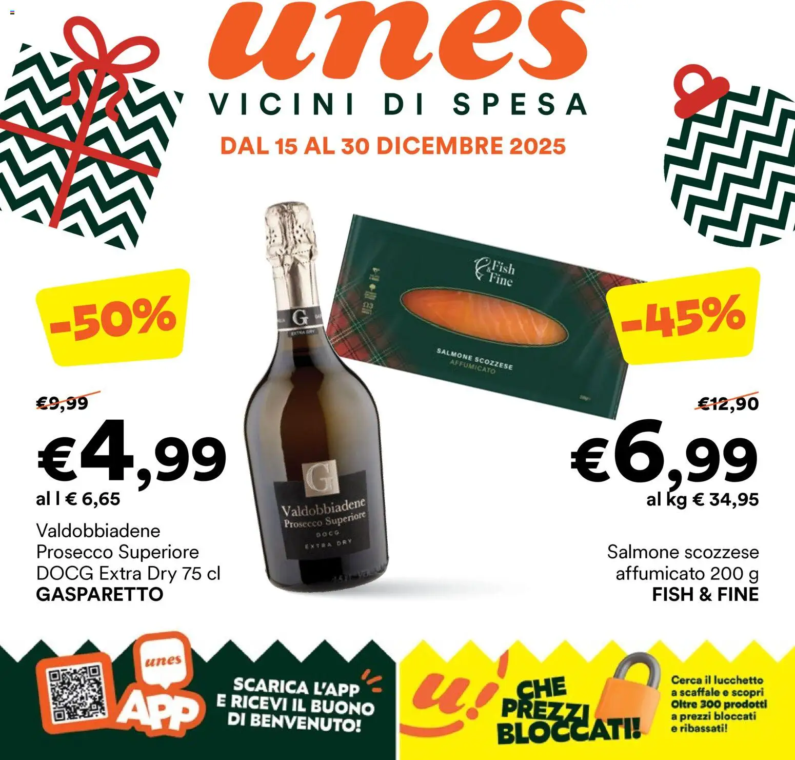 Volantino Unes	 - pagina 1 - valido dal 14/12/2025