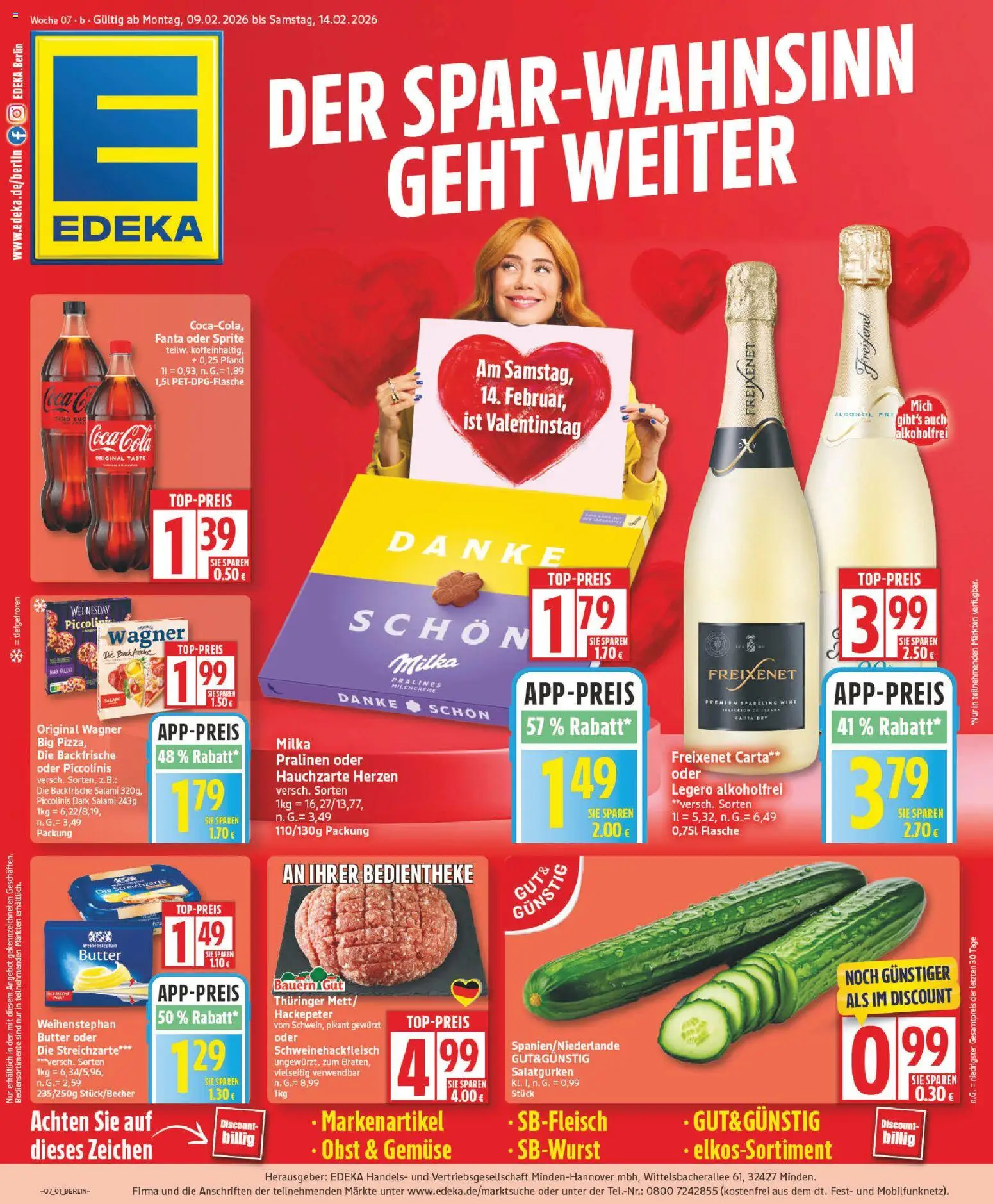 Edeka Prospekt 	 - Seite 1 - gültig ab 09.02.2026