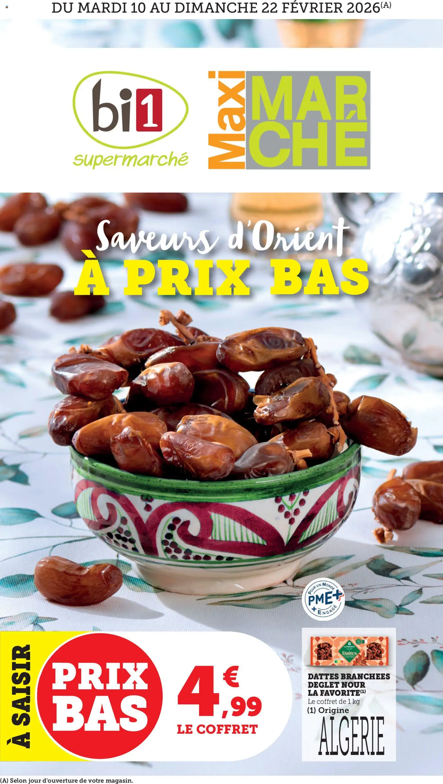 bi1 Offre de la semaine Maxi Marché - page 1 - valable à partir du 10/02/2026