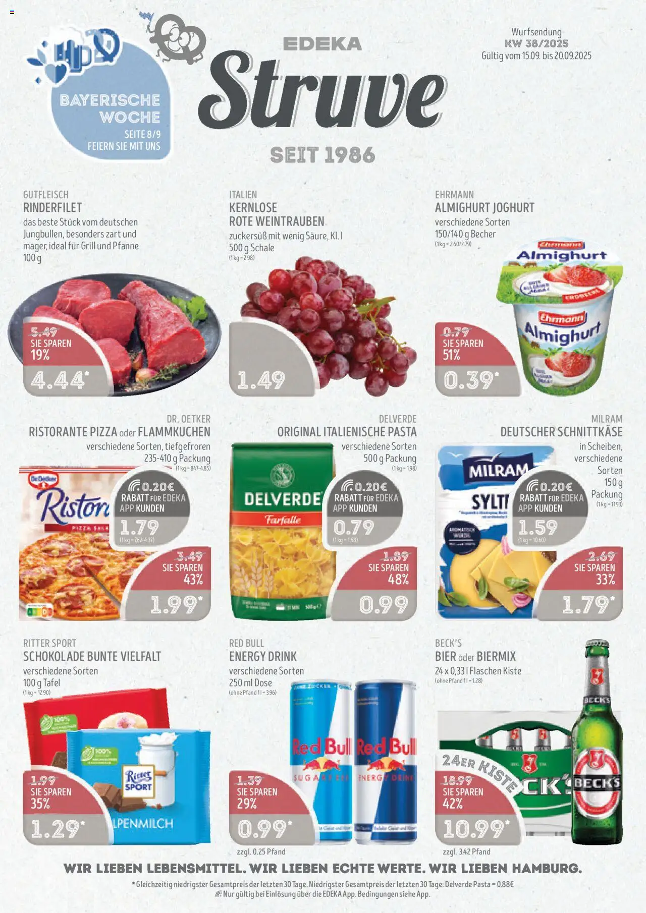 Edeka Struve Prospekt 	 - Seite 1 - gültig ab 15.09.2025