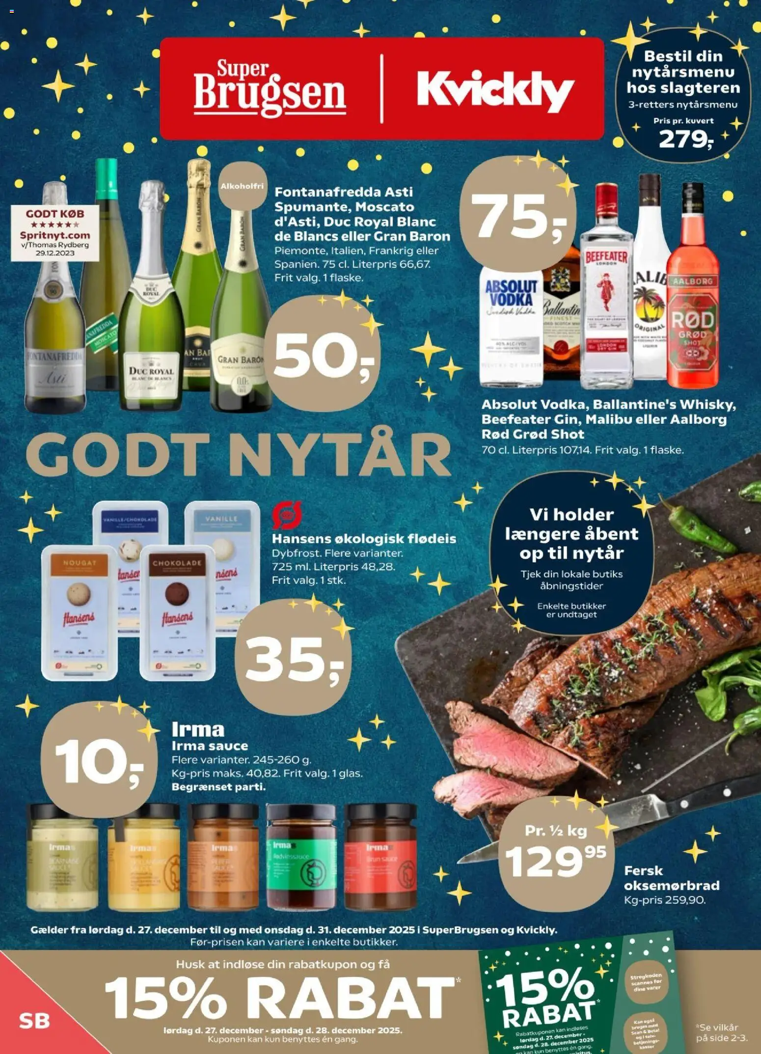 Super Brugsen - Tilbudsavis - side 1- gyldig fra 26/12/2025