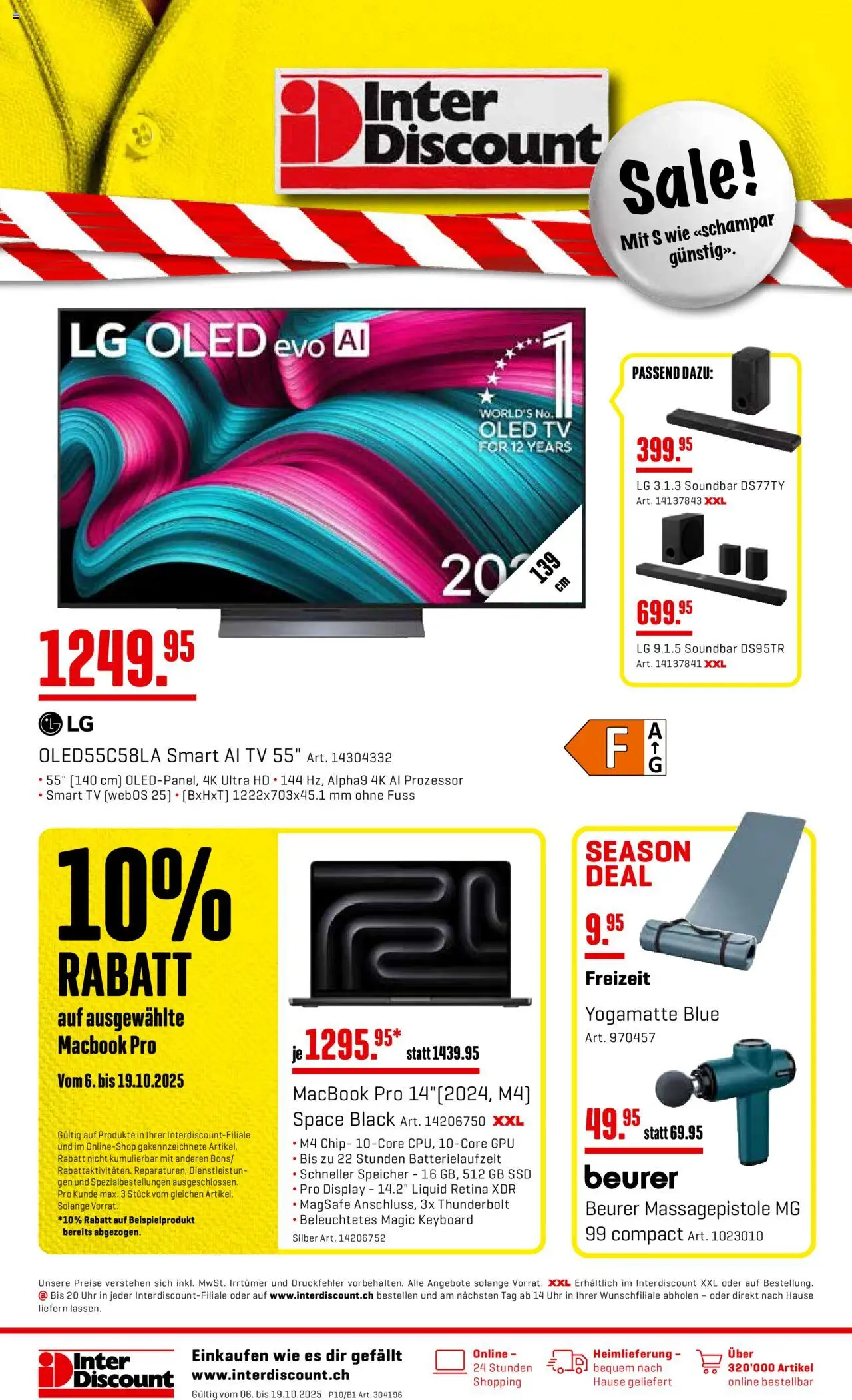 Interdiscount Aktionen - Seite 1- gültig ab 06.10.2025