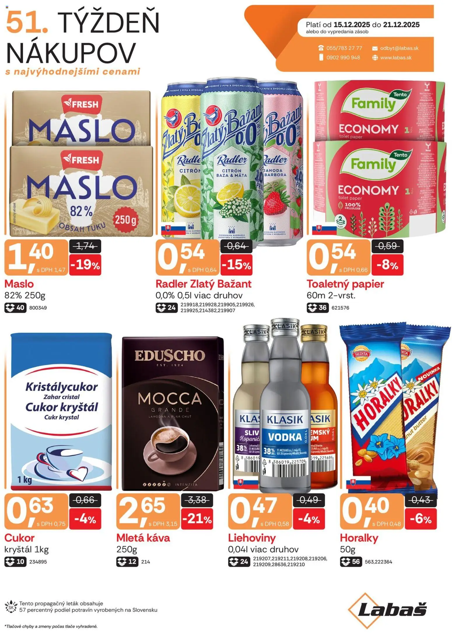 Labaš leták - strana 1- platný od 15.12.2025