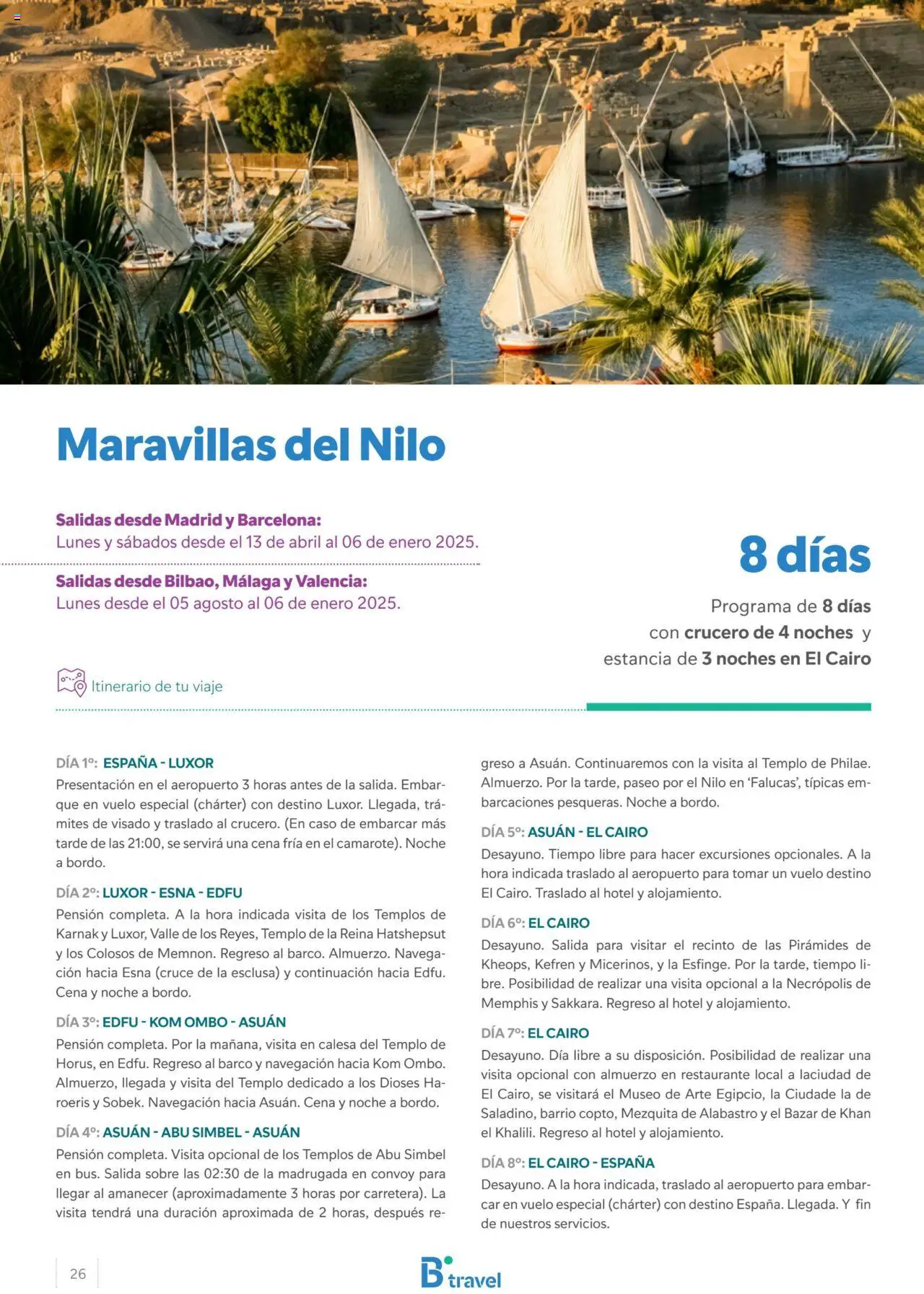 B the travel brand Egipto - Página de 26 - Válido desde 15/04/2024