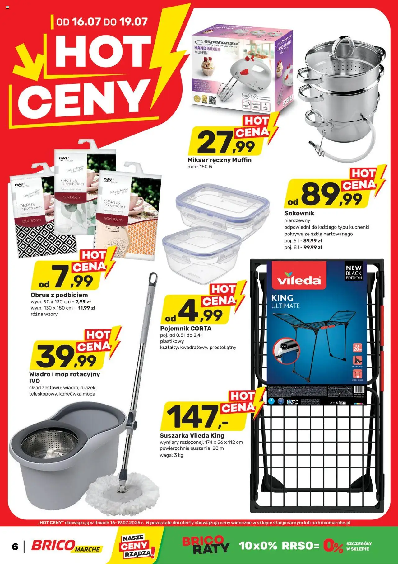 Brico Marché Gazetka - Hot ceny - strona 1- ważny od 16.07.2025