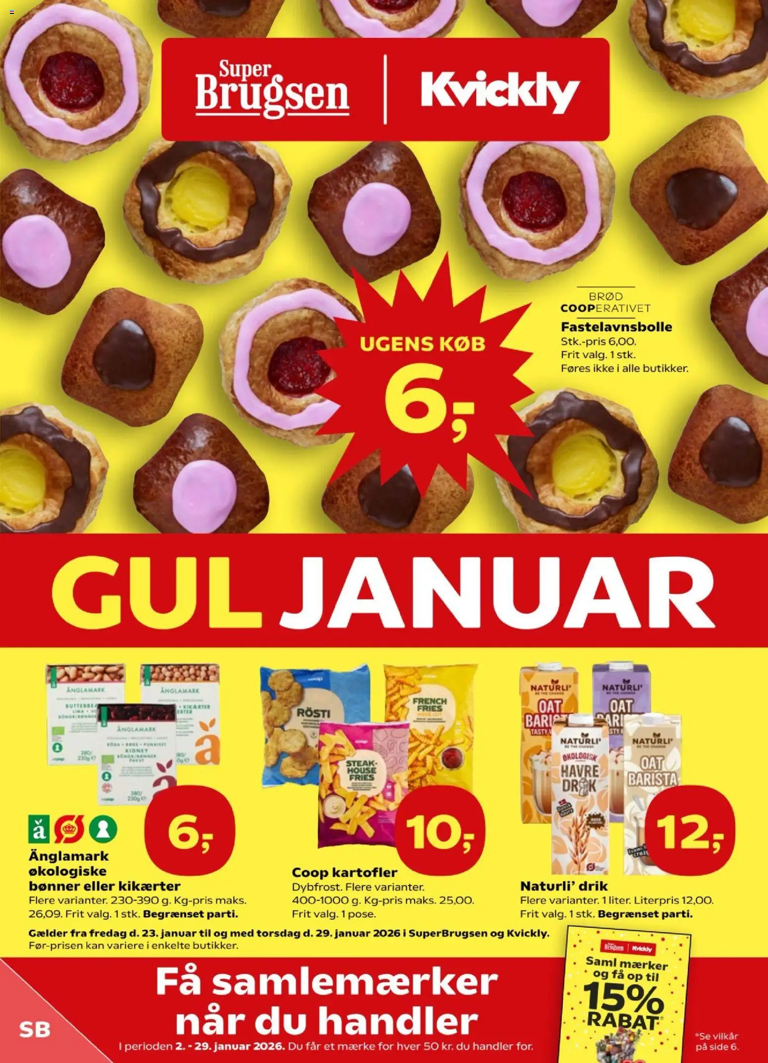 Super Brugsen - Tilbudsavis - side 1- gyldig fra 22/01/2026