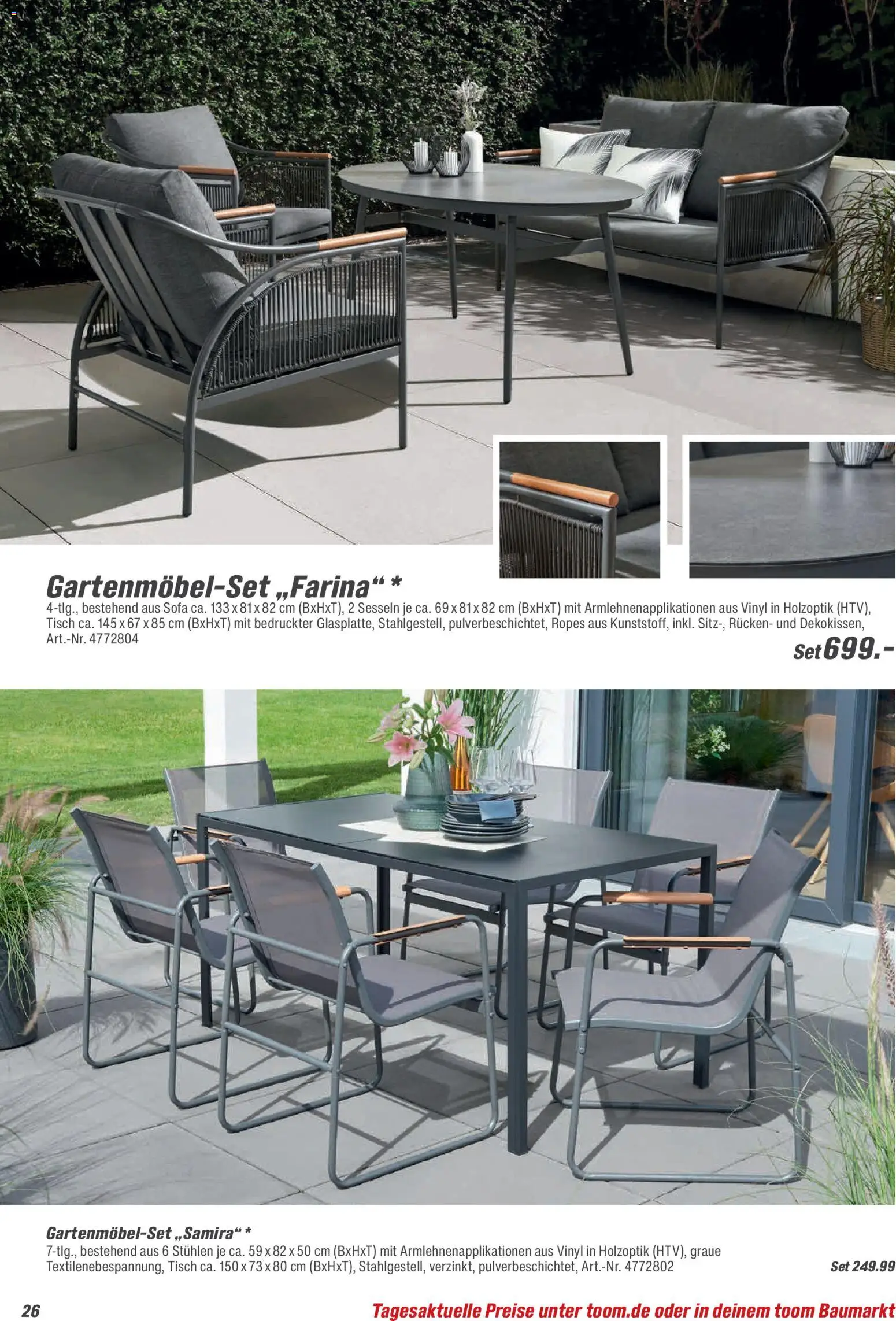 Toom Baumarkt  Gartenmöbel & Solar-Leuchten 2026 - Seite 26 - gültig ab 01.01.2026