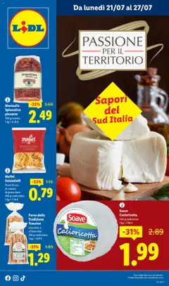 Anteprima Lidl Sud Italia catalogo valida dal 21/07/2025