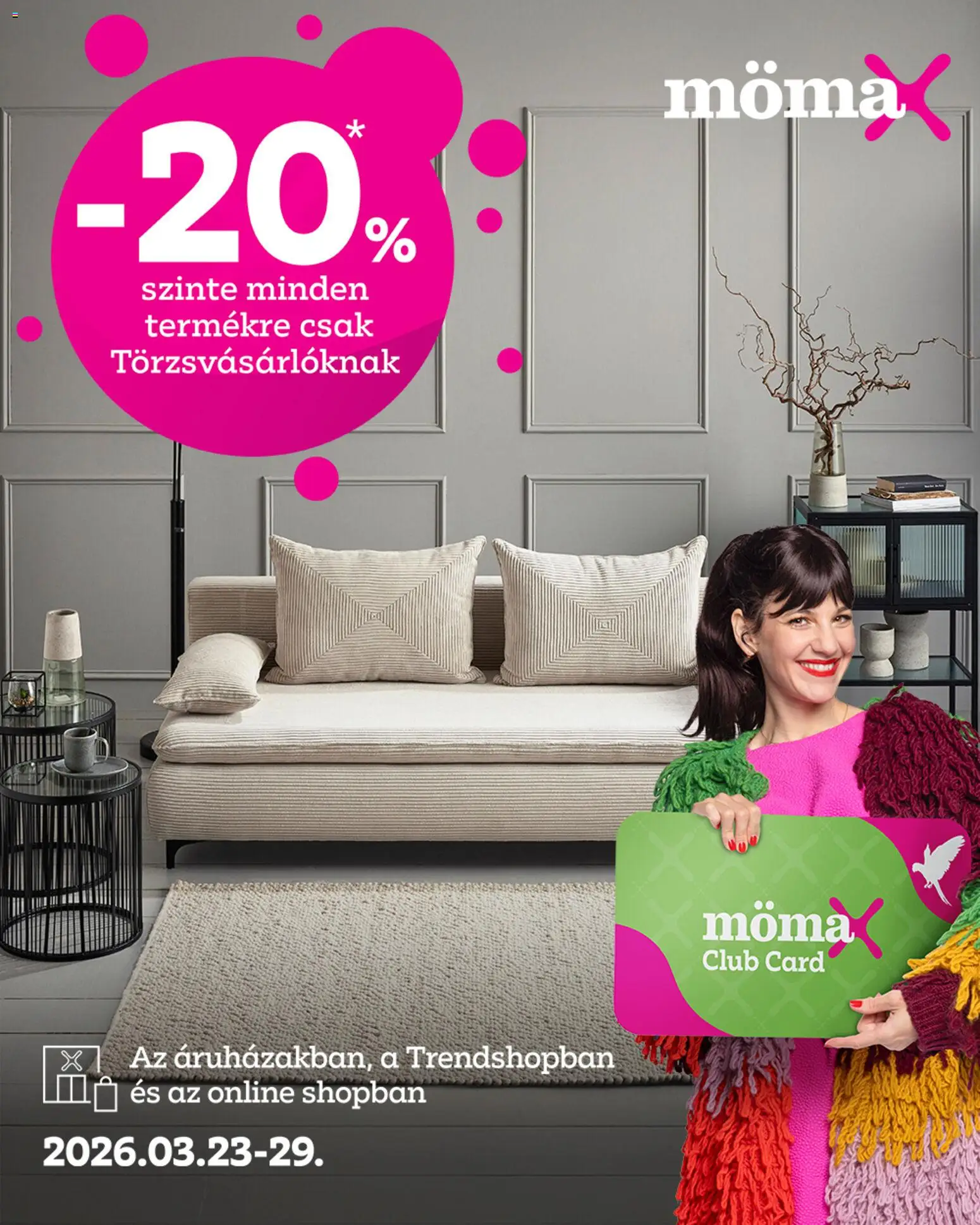 Mömax akciós újság - 1oldal - érvényes 2026.03.23.-tól