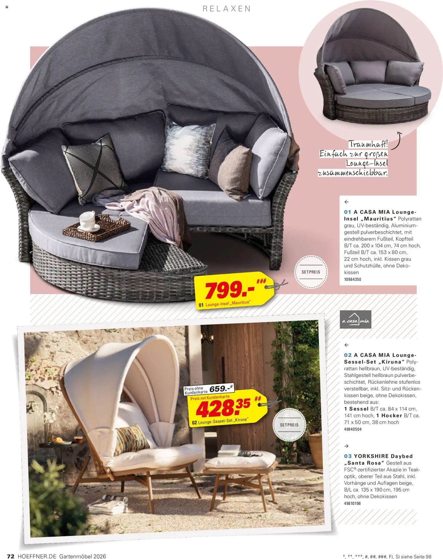Höffner Prospekt Gartenmöbel - Seite 72 - gültig ab 27.03.2026