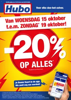 Hubo folder geldig vanaf 15/10/2025