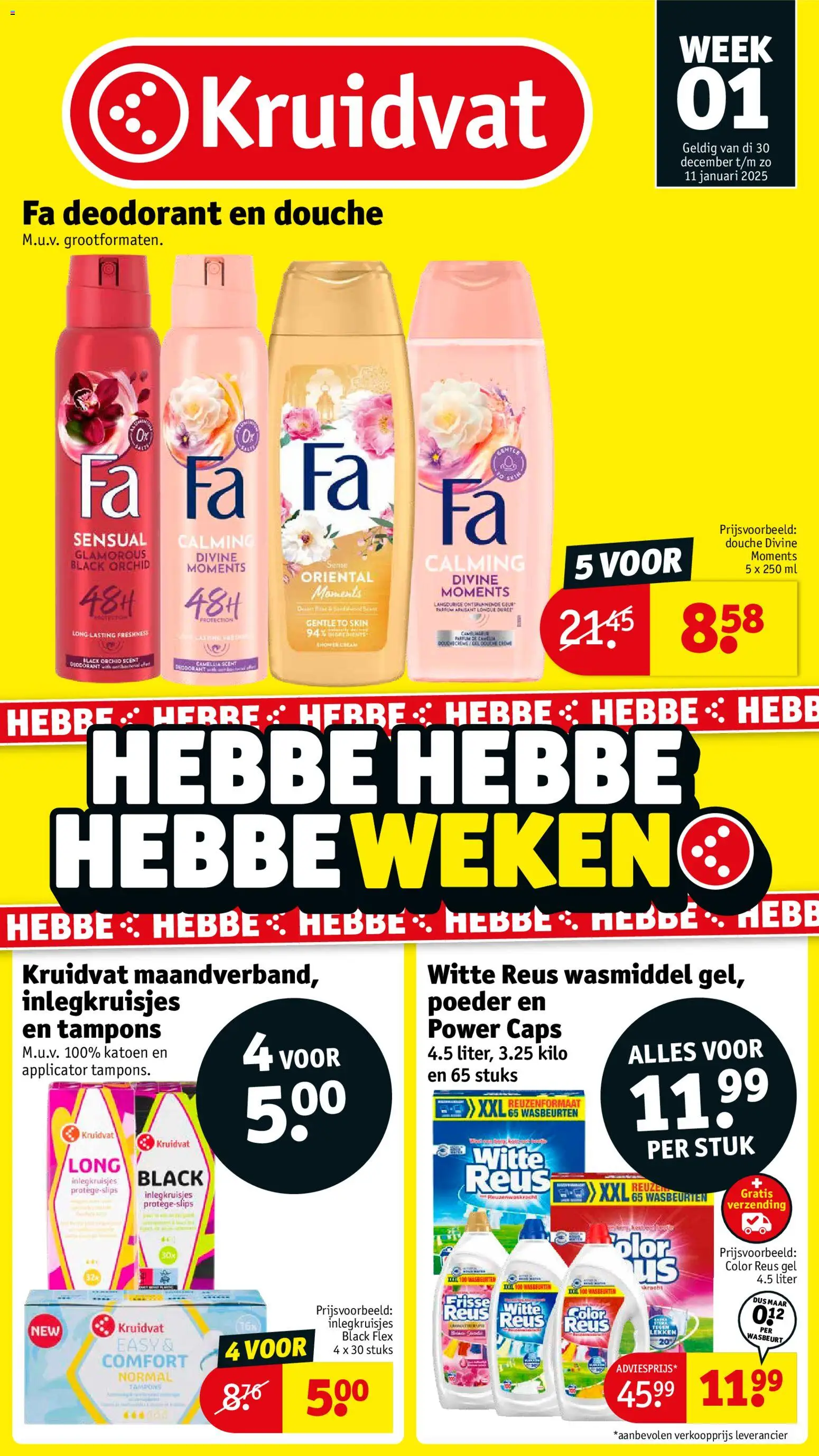 Kruidvat - Folder week 1 - pagina 1- geldig vanaf 30-12-2025