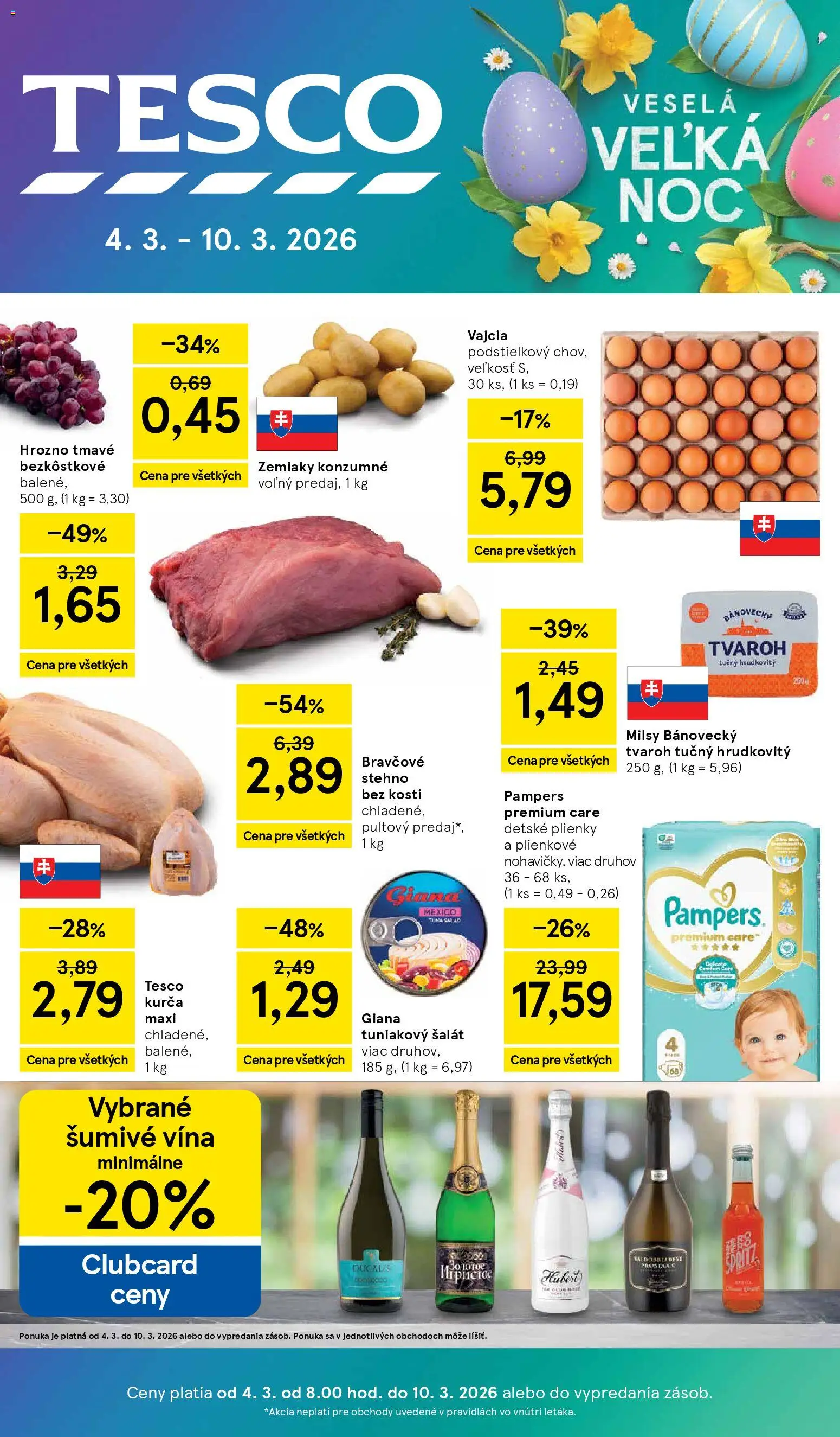 Tesco Hypermarket - leták - strana 1- platný od 04.03.2026