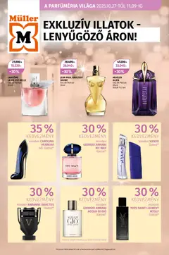 Előnézet Müller - A parfüméria világa érvényes 2025.10.27.-tól