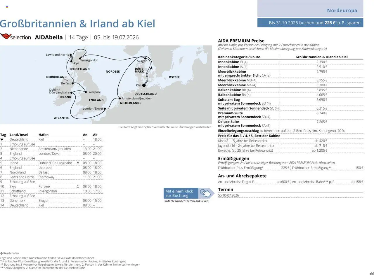 Aida Sommer 2026 - Seite 66 - gültig ab 01.03.2026