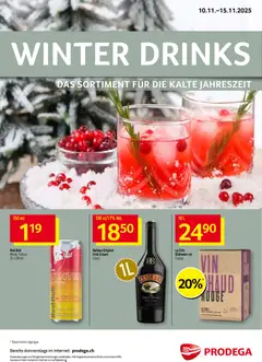 Vorschau Prodega Aktionen Winter Drinks gültig ab 10.11.2025