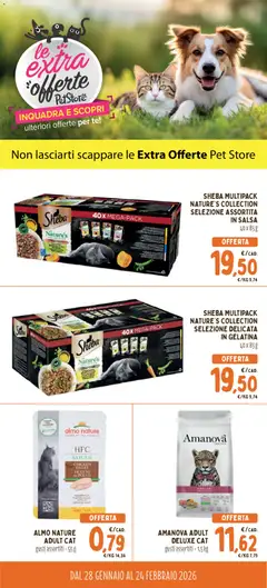 Anteprima Conad PetStore Extra Offerte catalogo valida dal 28/01/2026