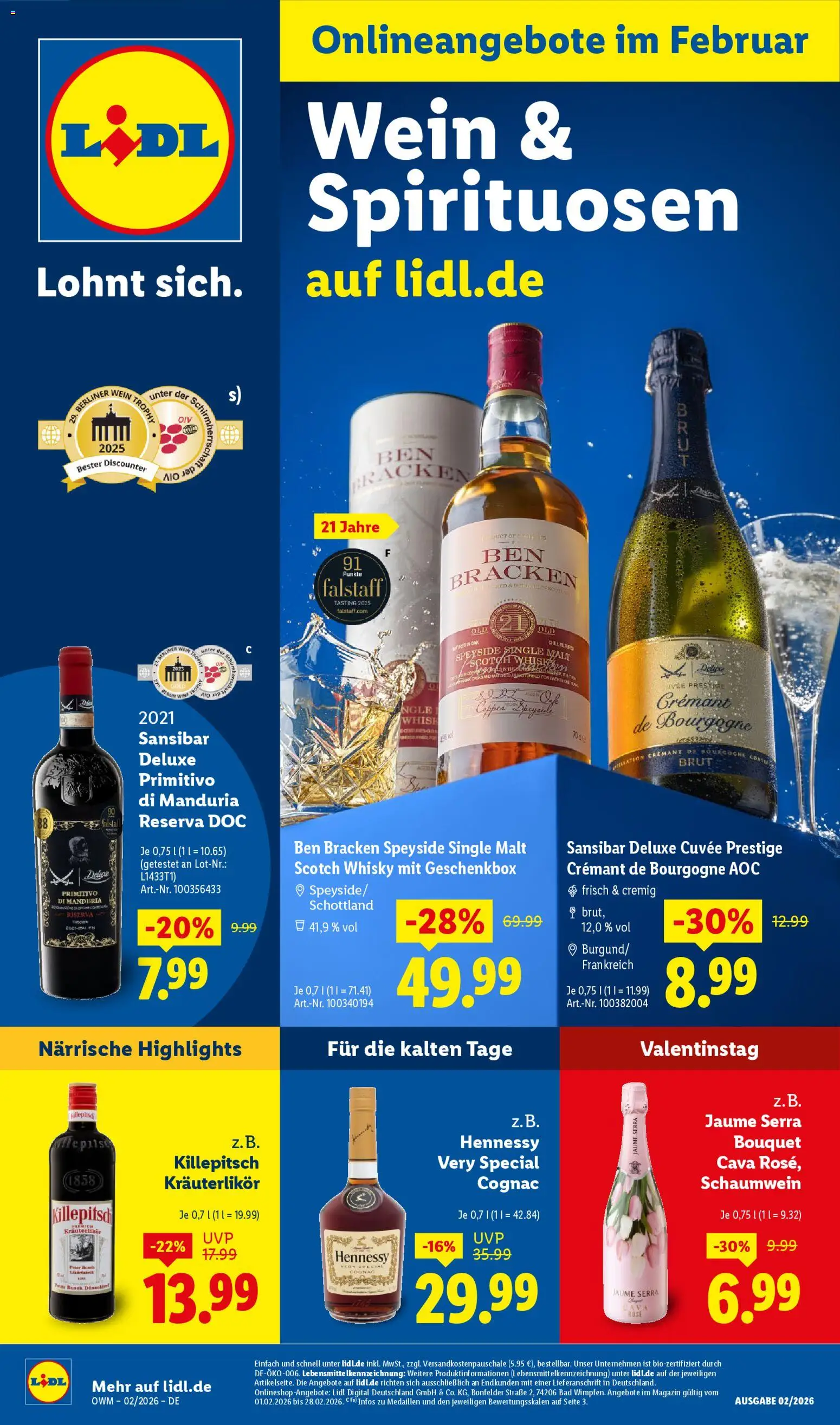 Lidl - Prospekt - Seite 1 - gültig ab 01.02.2026