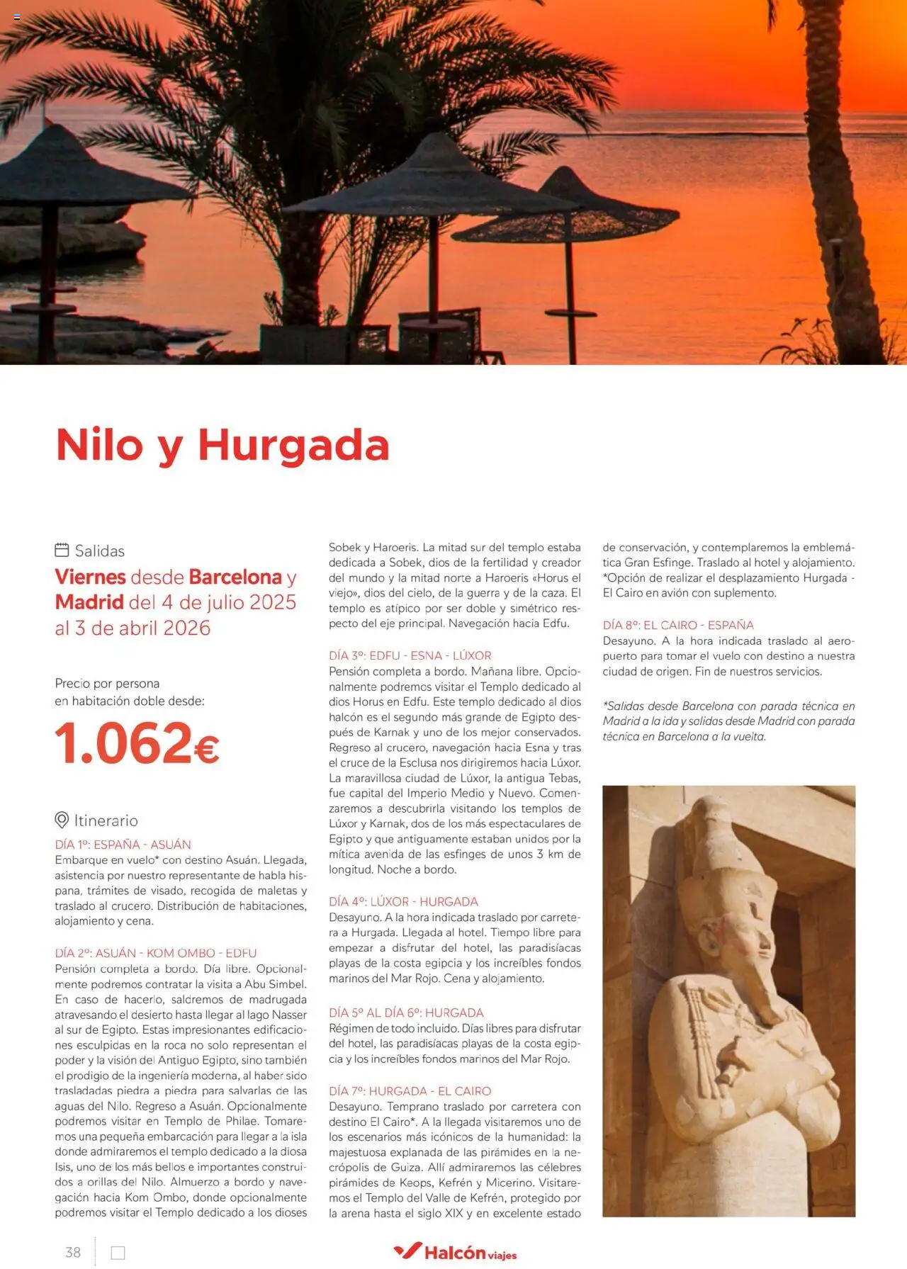 Halcón Viajes Egipto - Página de 38 - Válido desde 01/07/2025