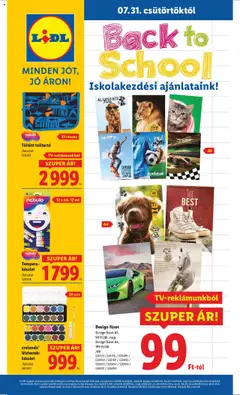 Előnézet Lidl - Iskolakezdési ajánlataink érvényes 2025.07.31.-tól