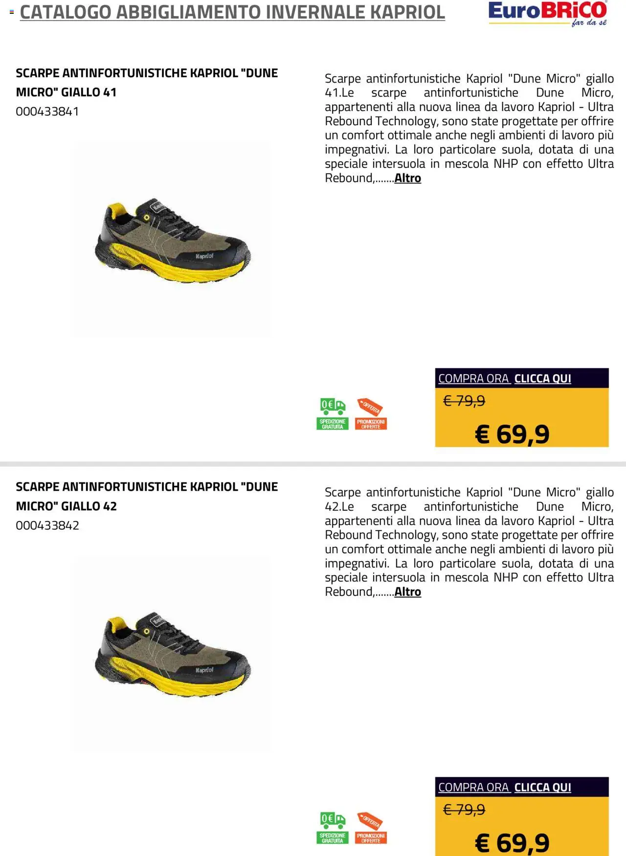 Eurobrico Abbigliamento Invernale Kapriol catalogo - pagina 29 - valido dal 23/07/2025