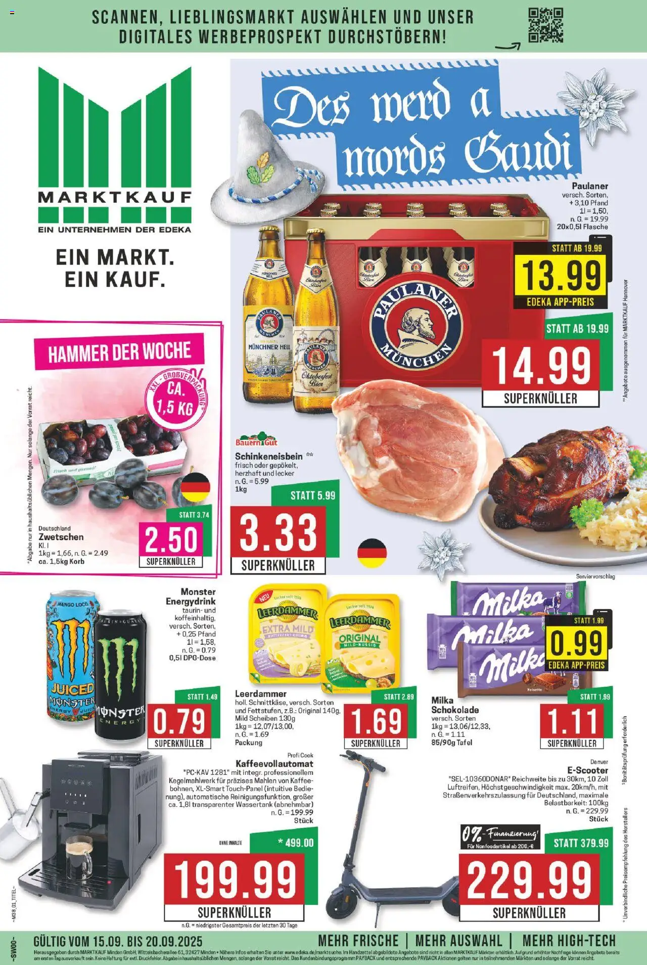 Marktkauf Prospekt 	 - Seite 1 - gültig ab 14.09.2025