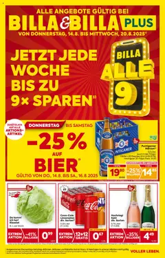 Vorschau Billa Flugblatt - Steiermark gültig ab 14.08.2025