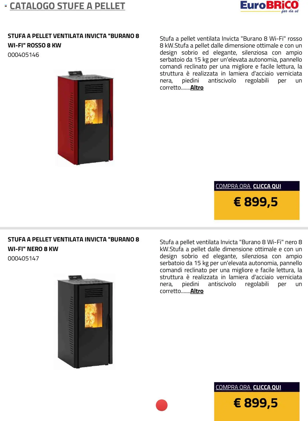 Eurobrico Stufe a Pellet catalogo - pagina 27 - valido dal 23/07/2025