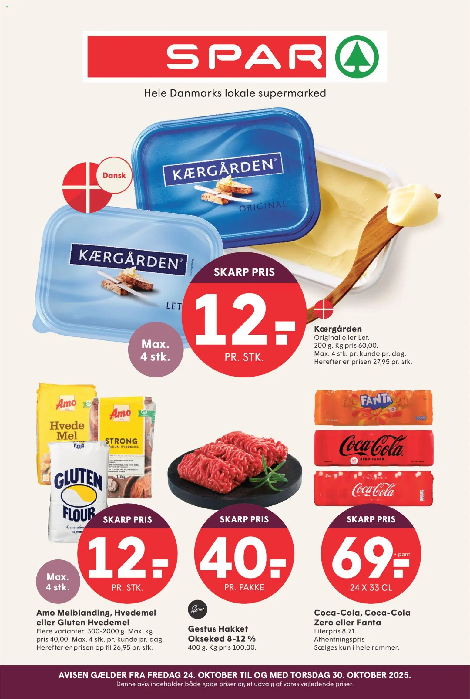 Spar - Tilbudsavis - side 1- gyldig fra 24/10/2025