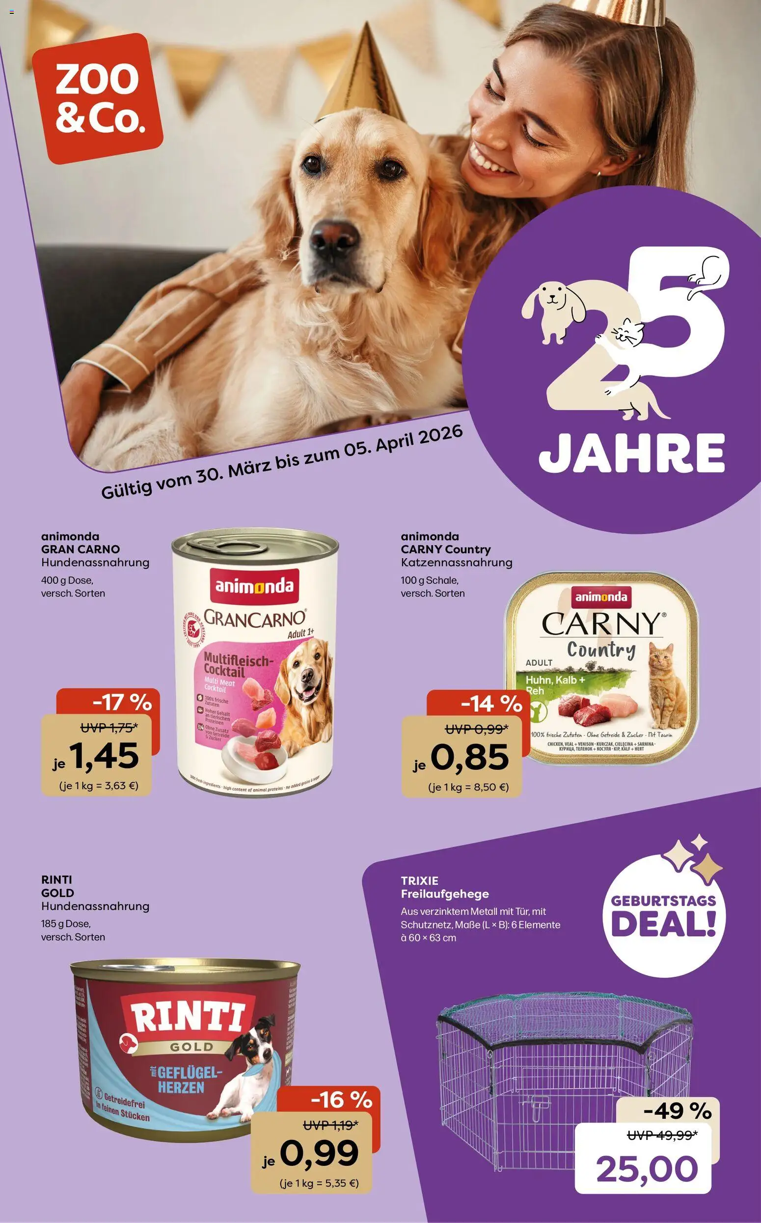 Zoo & co Prospekt 	 - Seite 1 - gültig ab 30.03.2026