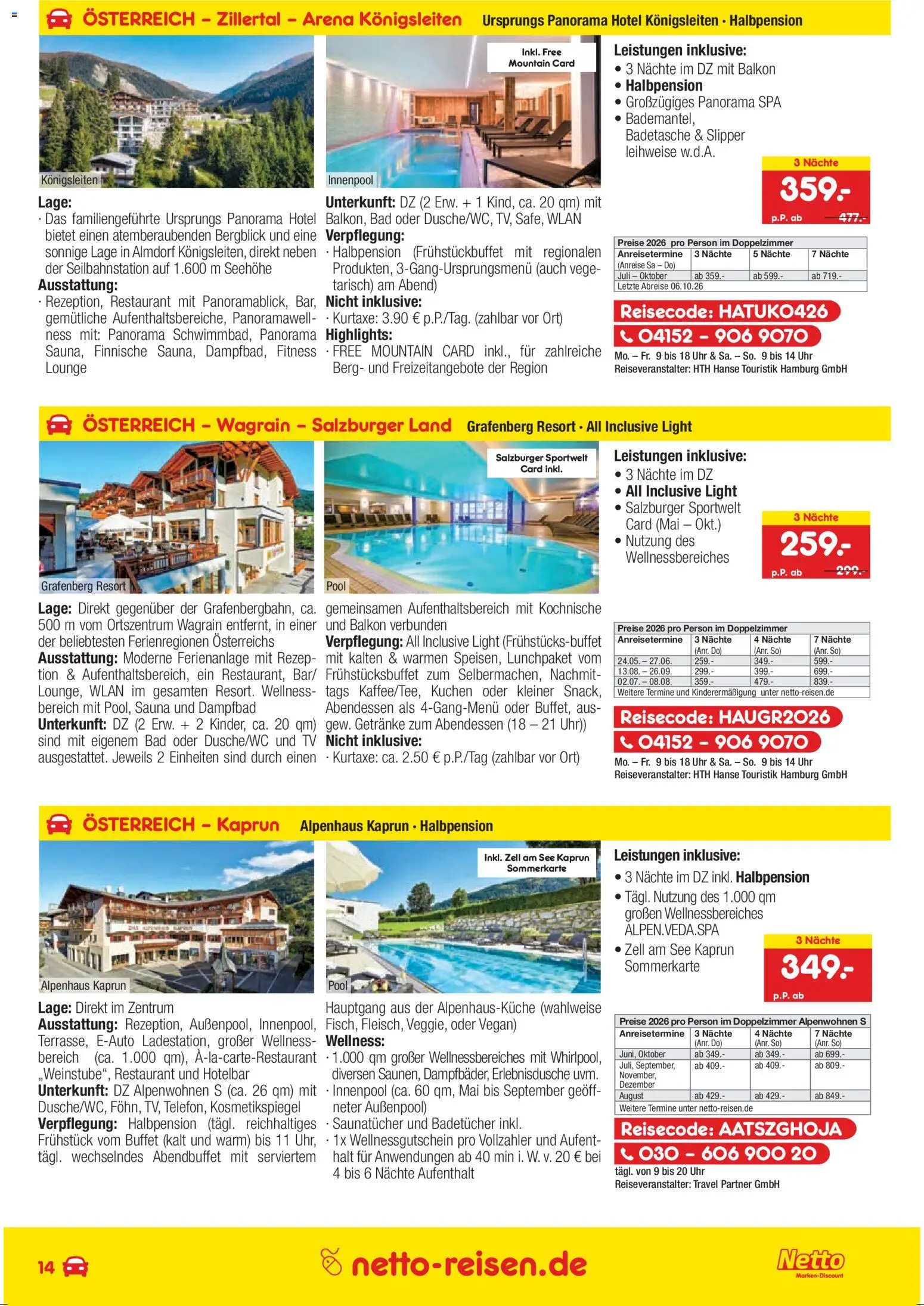 Netto Reisen Prospekt 	 - Seite 14 - gültig ab 26.03.2026