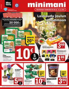 Esikatselu Minimani tarjoukset voimassa alkaen 10/12/2025