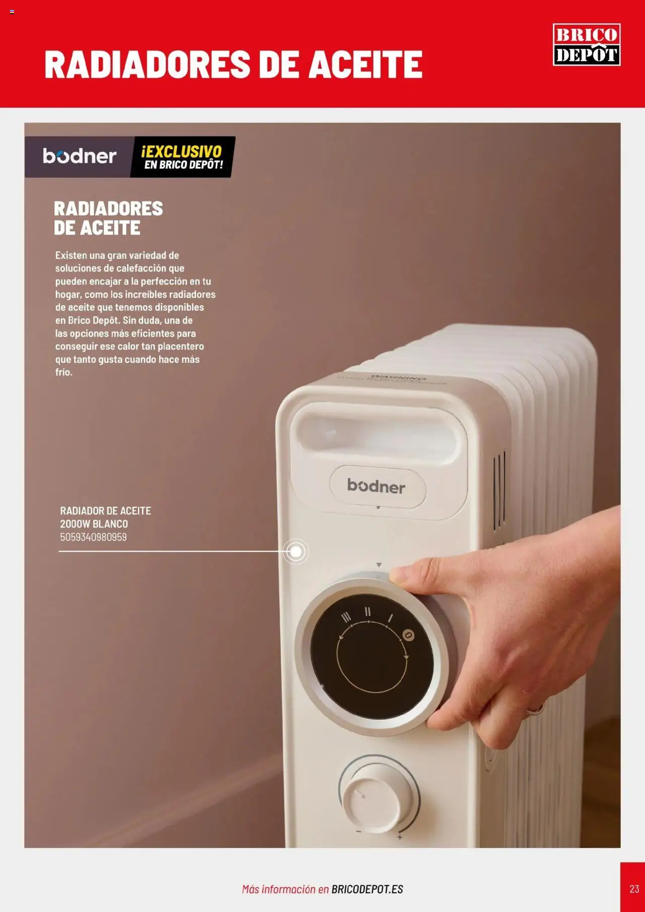 Brico Depôt - Catálogo Calefacción - Página de 23 - Válido desde 21/10/2025