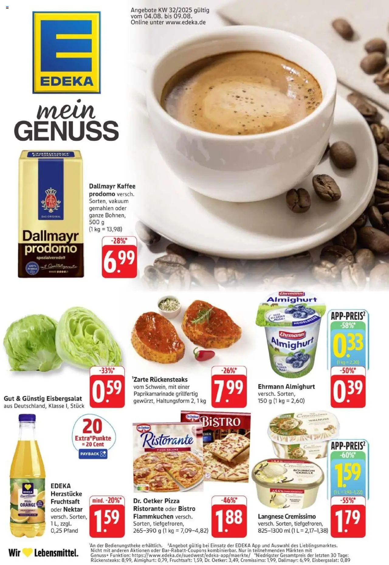 Edeka Prospekt 	 - Seite 1 - gültig ab 04.08.2025