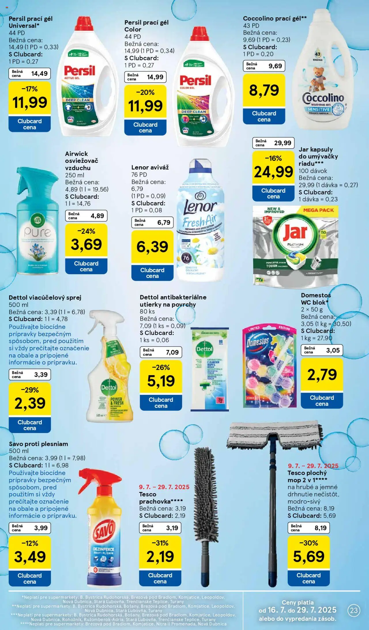 Tesco Supermarket - leták - strana 23- platný od 16.07.2025
