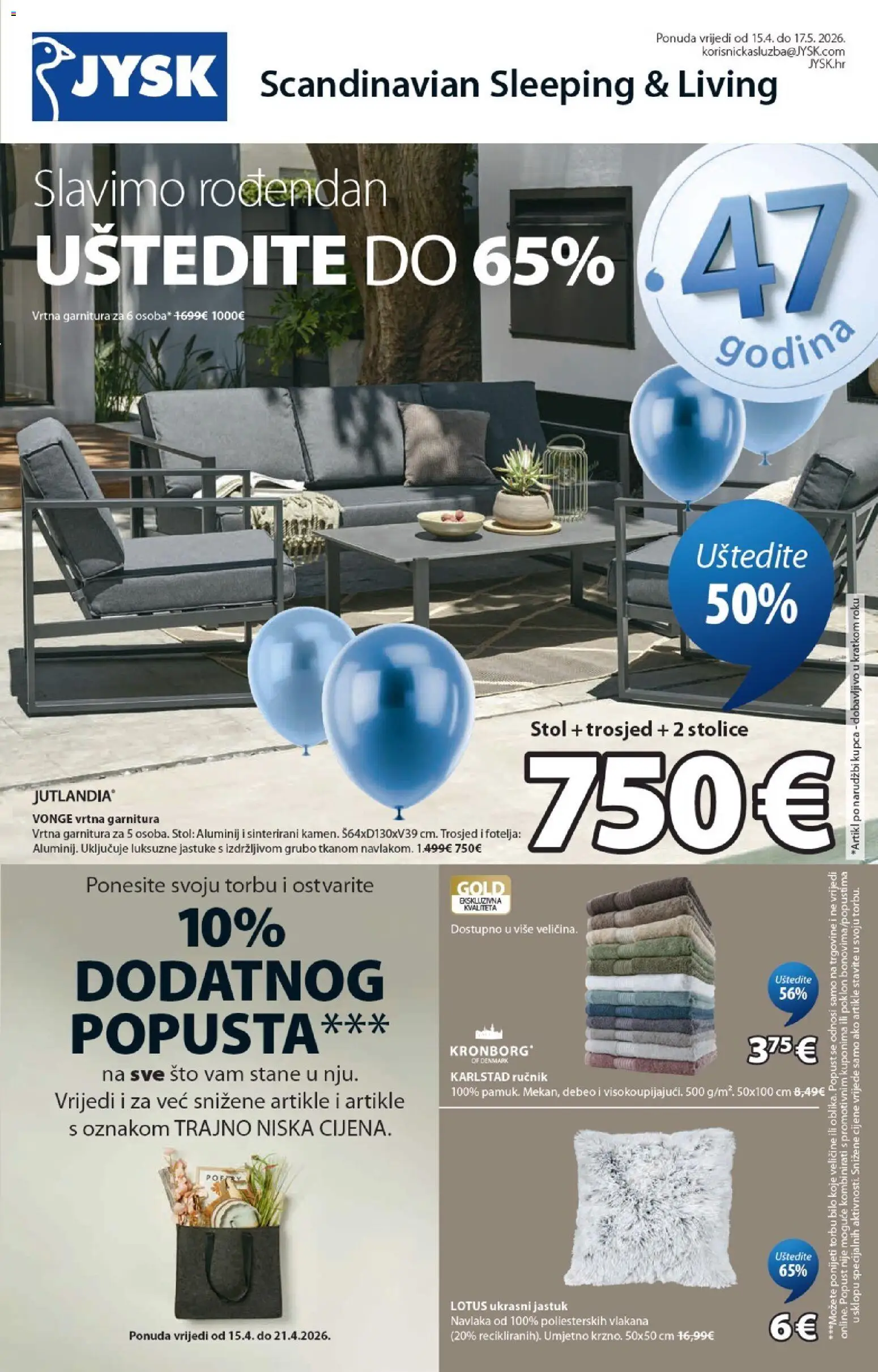 JYSK Katalog - stranica 1- važeći od 15.04.2026