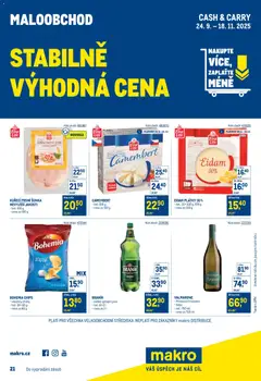 Náhled Makro leták - Stabilně výhodná cena - maloobchod platný od 24.09.2025