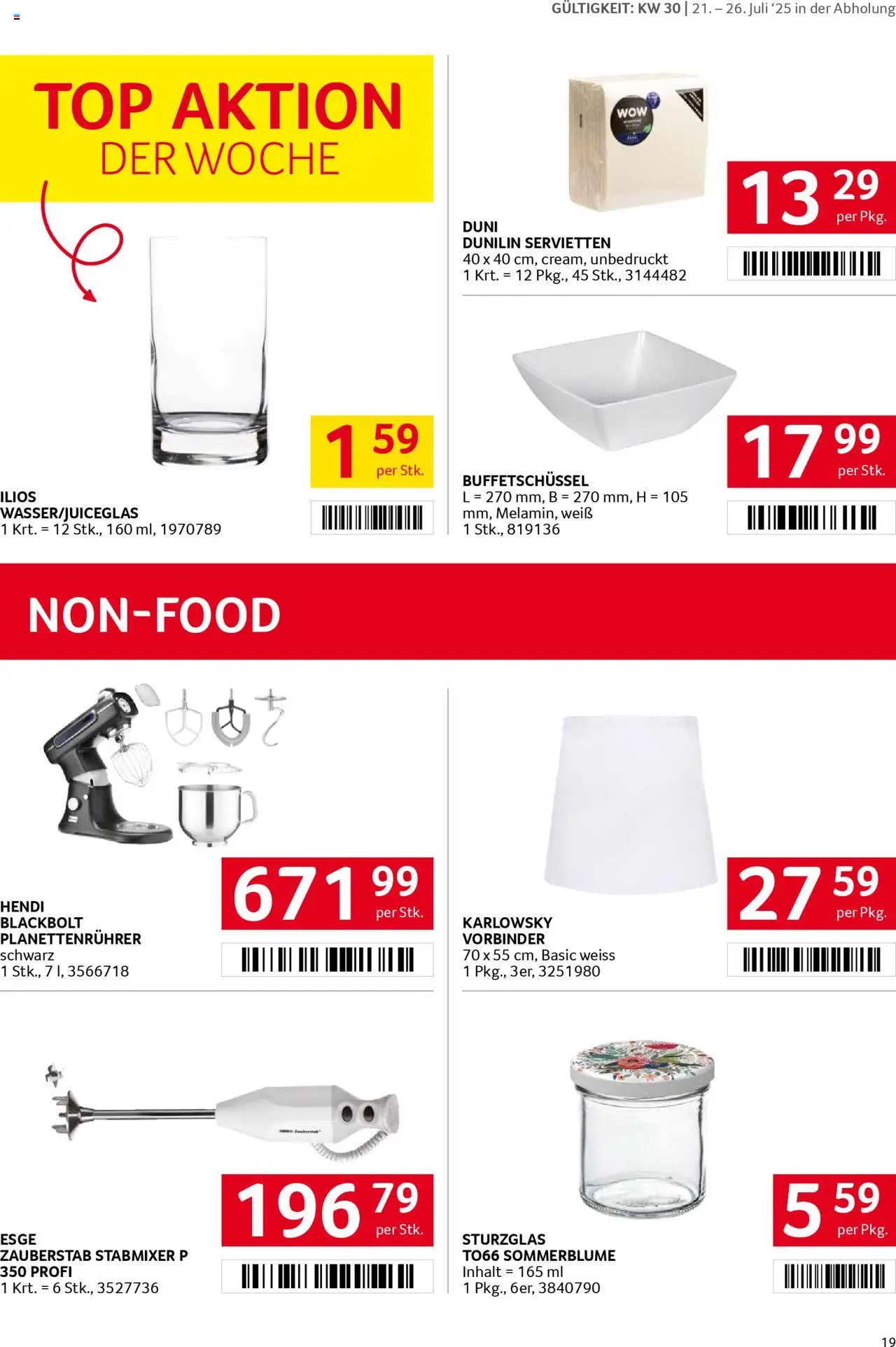 Transgourmet Flugblatt - Seite 19- gültig ab 20.07.2025
