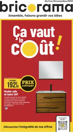 Aperçu Bricorama catalogue valable à partir du 05/11/2025