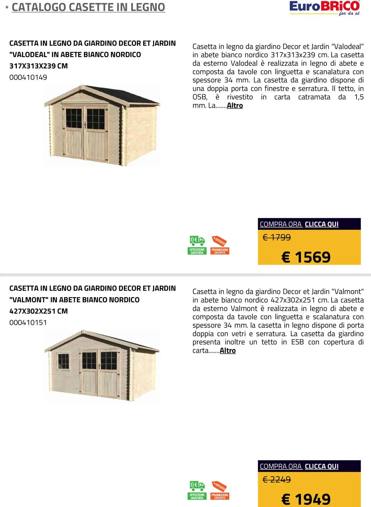 Eurobrico Casette in legno catalogo - pagina 20 - valido dal 23/07/2025
