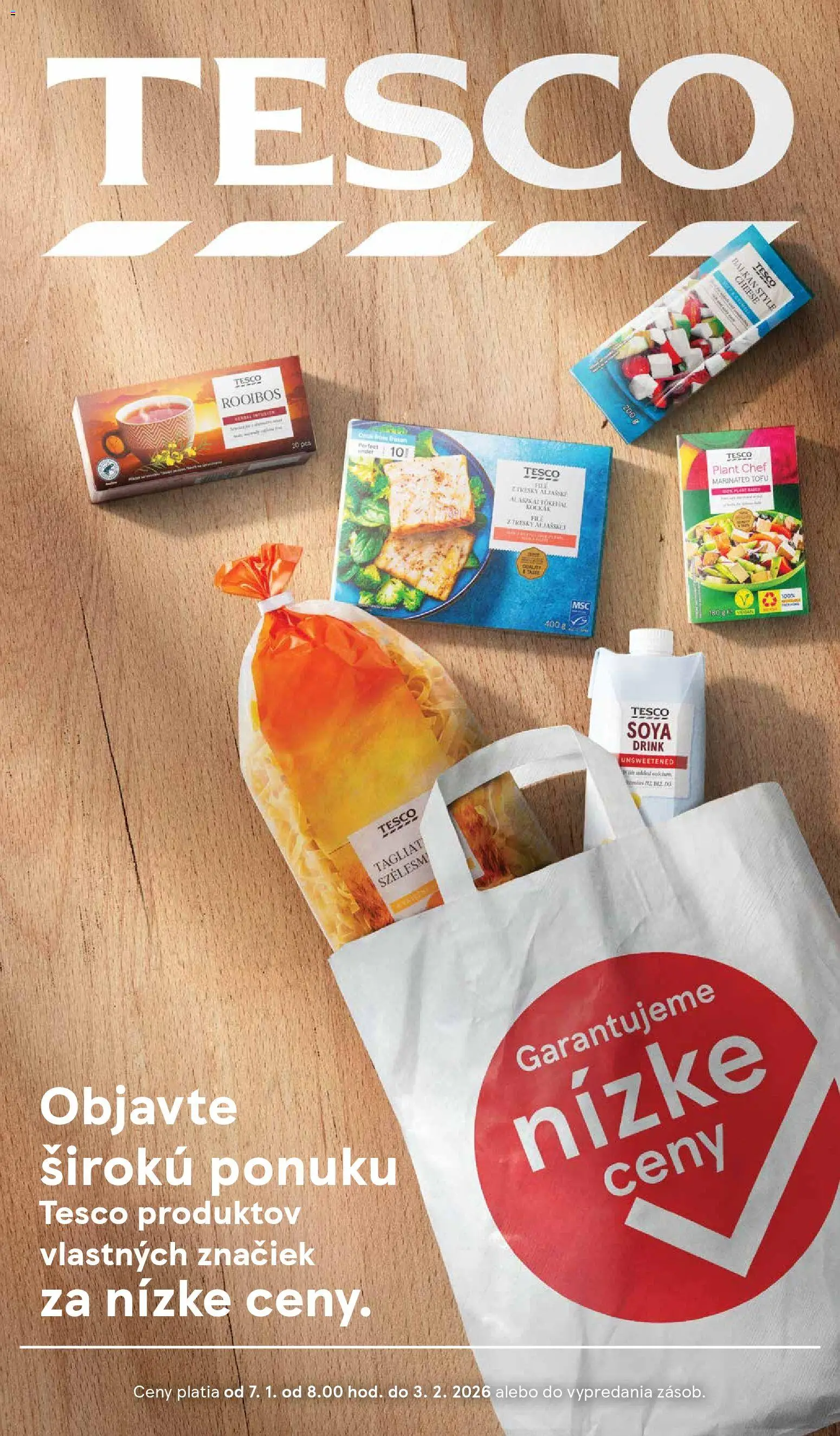 Tesco katalóg - strana 1- platný od 07.01.2026