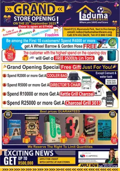 Preview Laduma Hardware Grand Store Opening valid from 25/09/2025