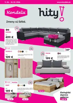 Kondela leták platný od 11.02.2026