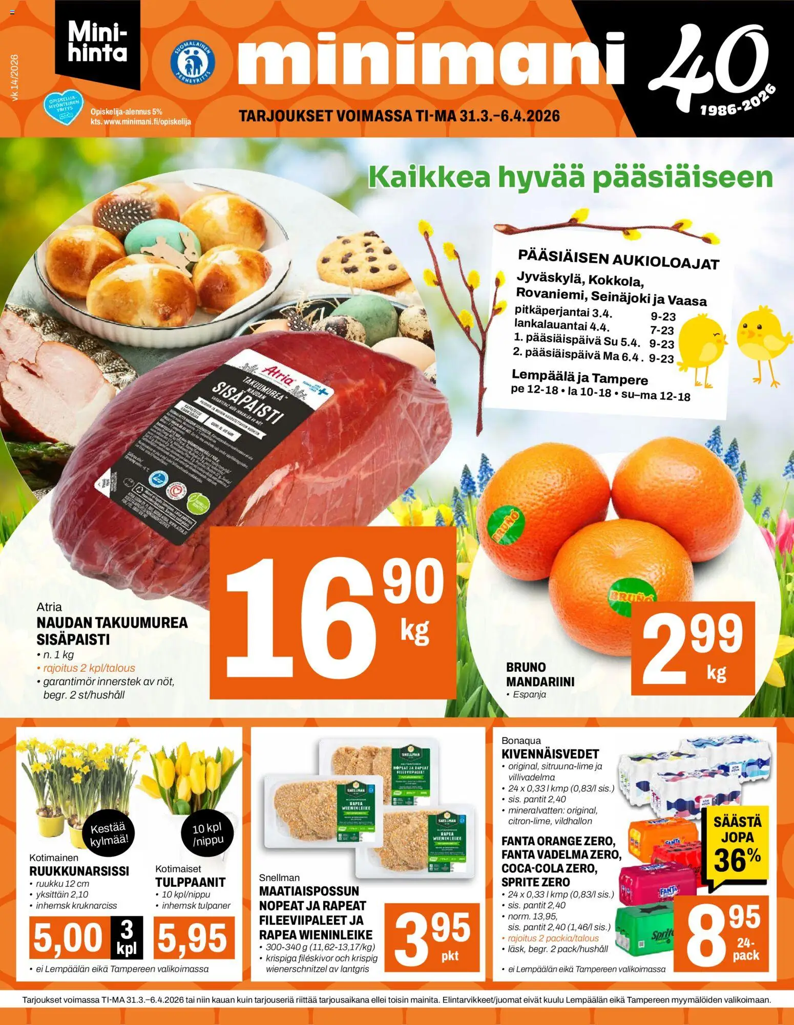 Minimani tarjoukset - sivu 1- voimassa alkaen 31/03/2026