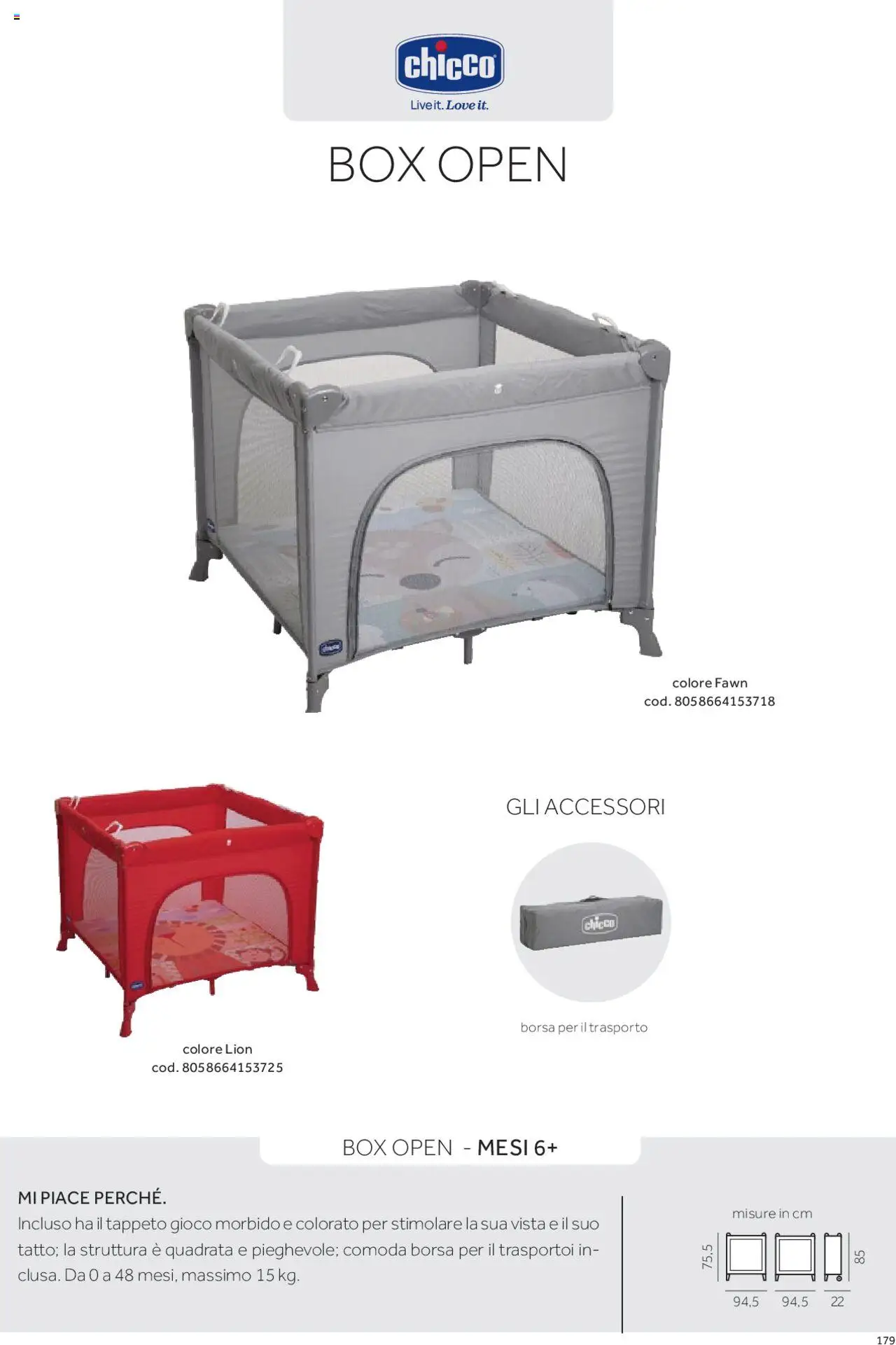 Catalogo Sdraiette, girelli, box Prenatal	 - pagina 18 - valido dal 01/01/2025