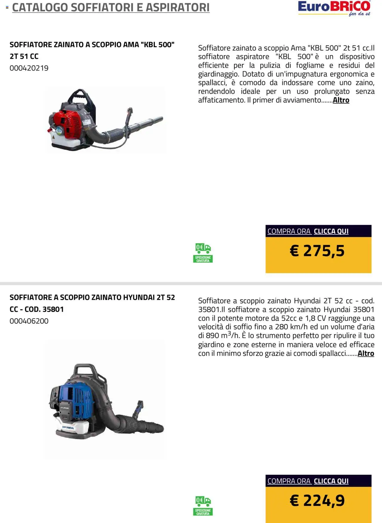 Eurobrico Soffiatori e Aspiratori catalogo - pagina 17 - valido dal 23/07/2025