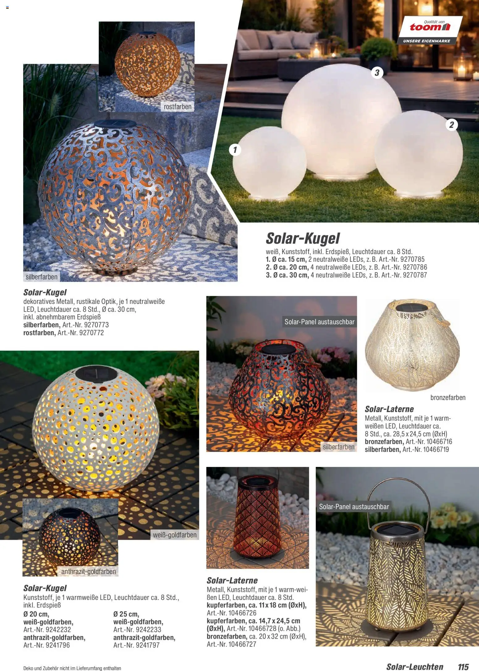Toom Baumarkt  Gartenmöbel & Solar-Leuchten 2026 - Seite 115 - gültig ab 01.01.2026