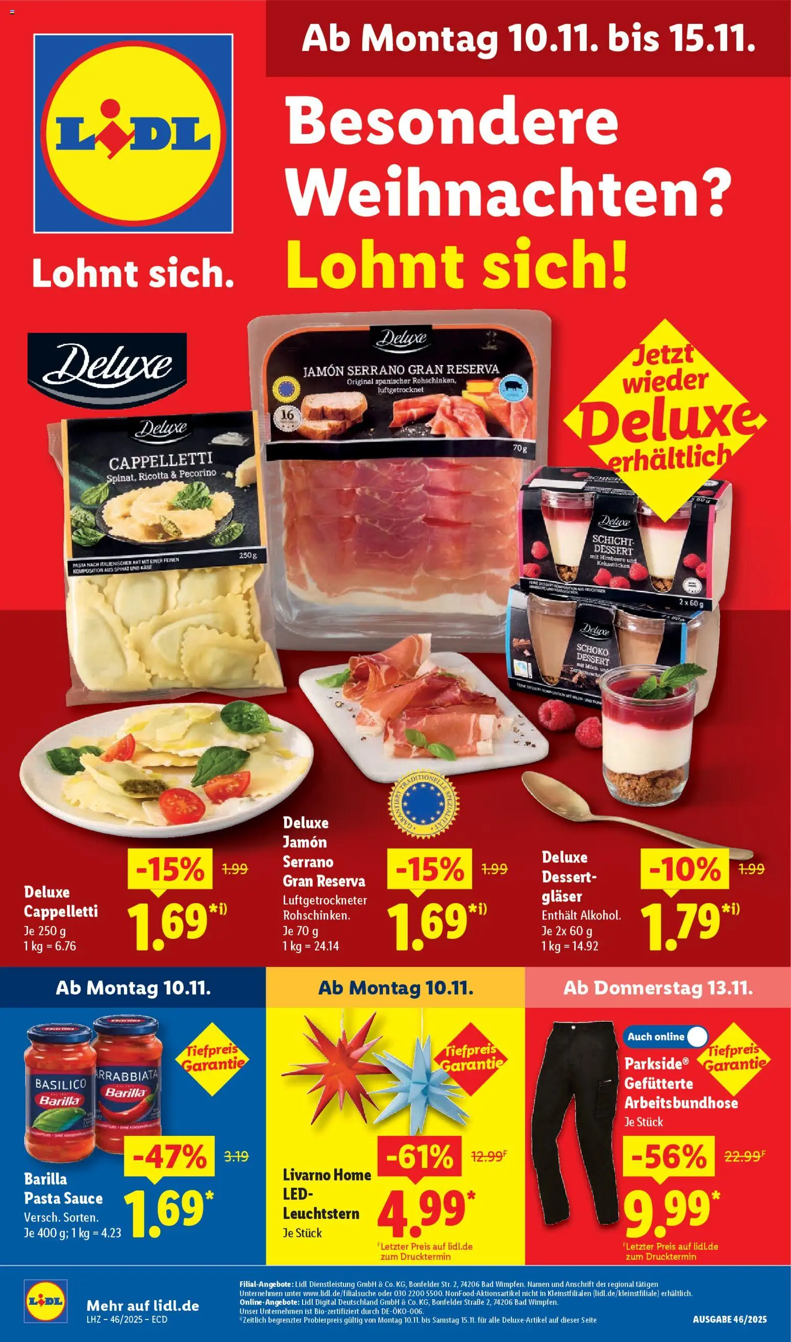 Lidl - Prospekt - Seite 1 - gültig ab 10.11.2025