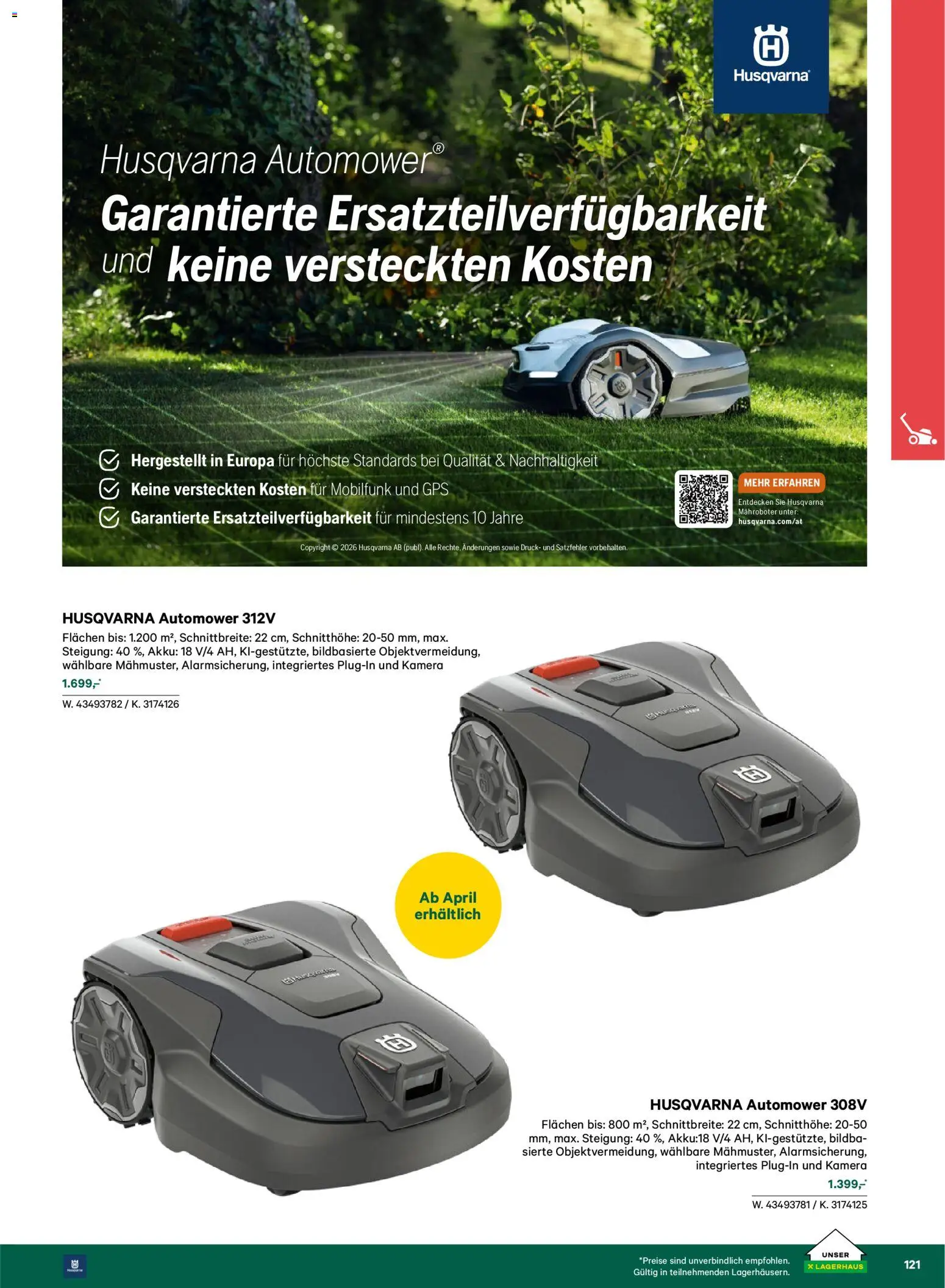 Lagerhaus  Garten und Freizeit Katalog 2026 - page 121- valid from 22.02.2026
